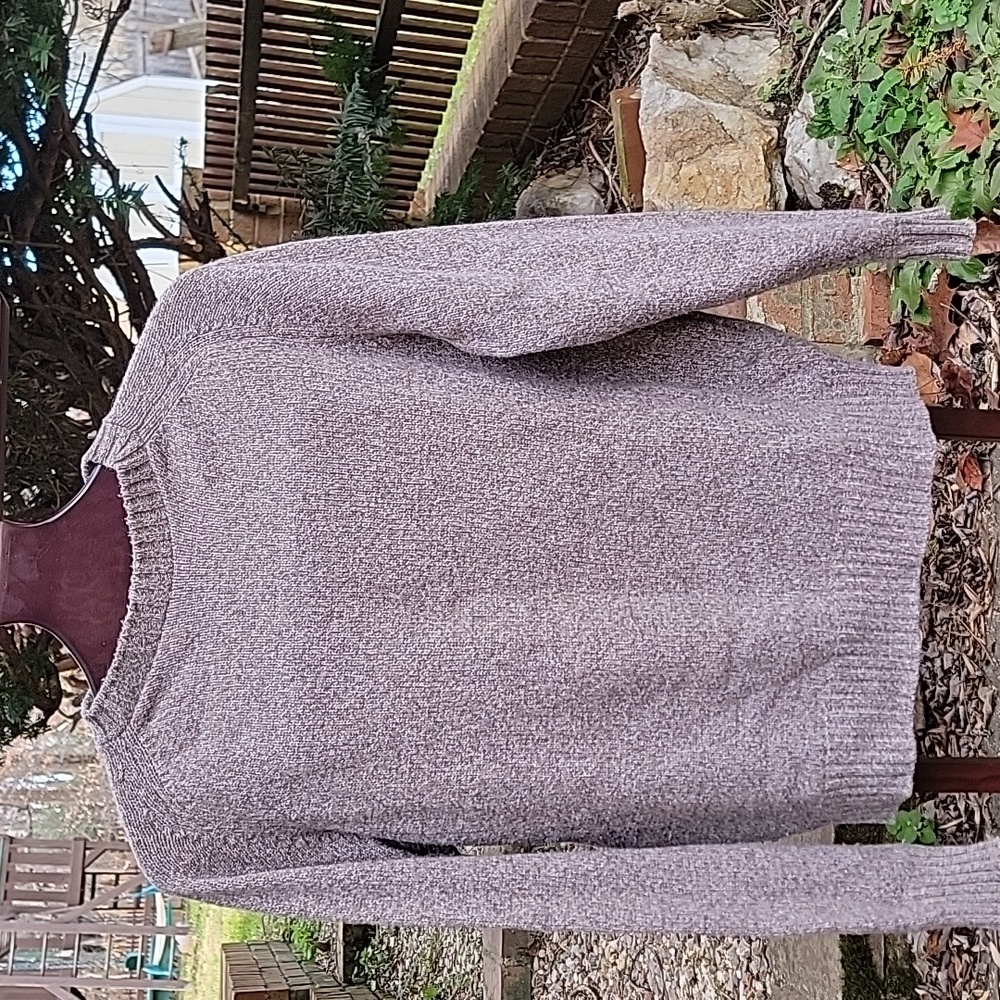 Vintage The Fox JCPenney wool blend crewneck sweater size L marled